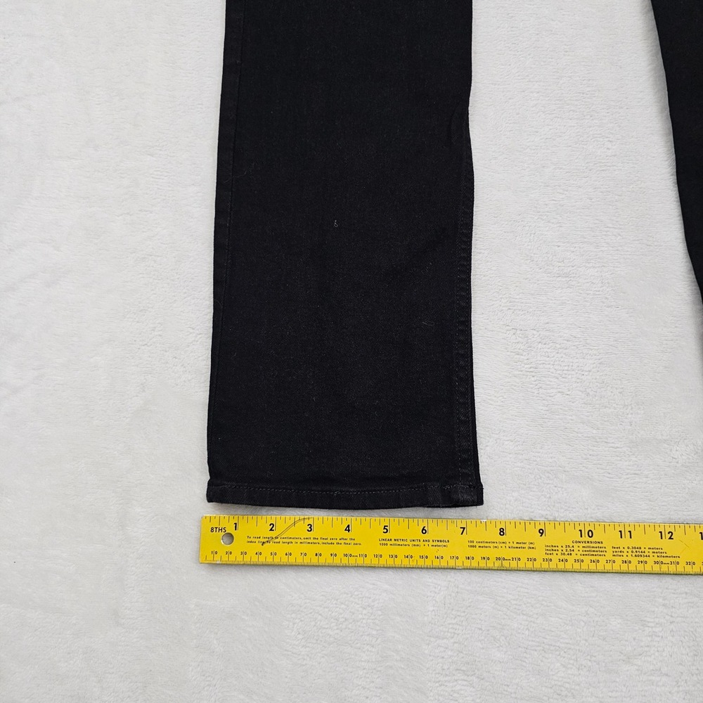 7 For All Mankind Standard Jeans Mens (31) 30x33 Black Straight Leg Stretch * - Picture 7 of 12